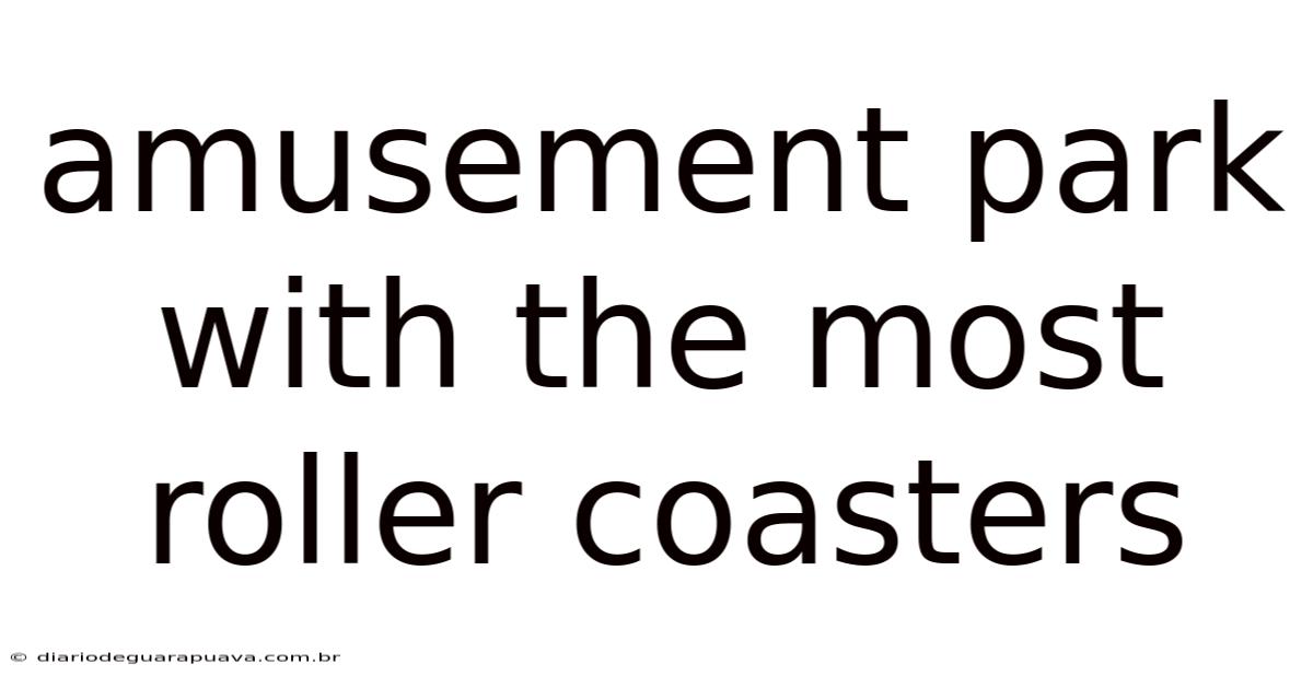 Amusement Park With The Most Roller Coasters