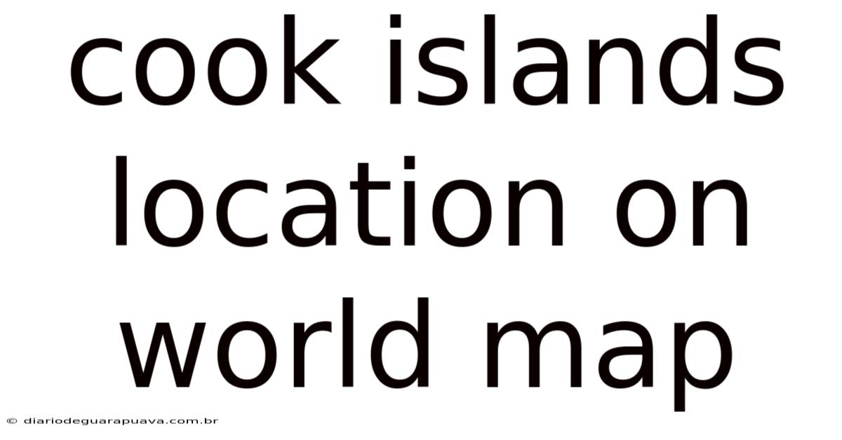 Cook Islands Location On World Map