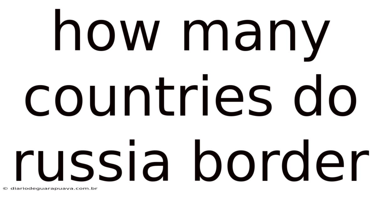 How Many Countries Do Russia Border