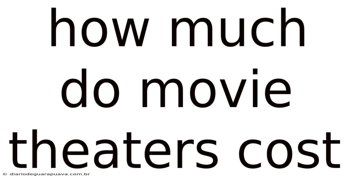 How Much Do Movie Theaters Cost
