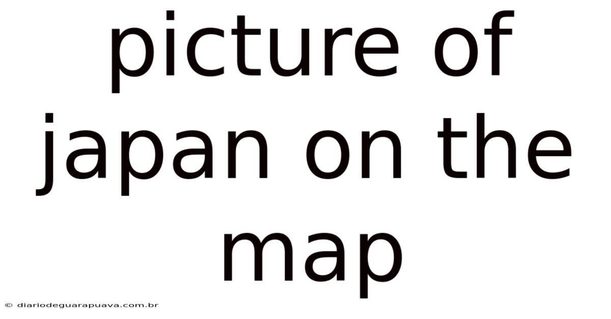 Picture Of Japan On The Map