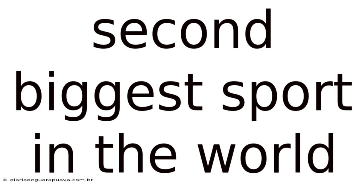 Second Biggest Sport In The World