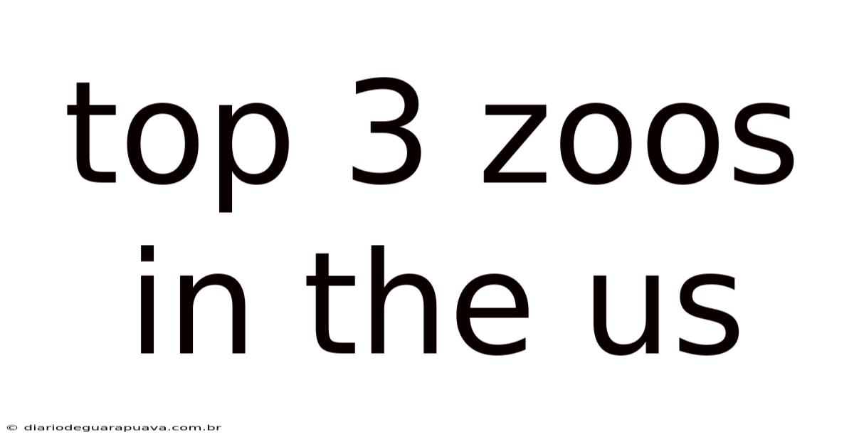 Top 3 Zoos In The Us