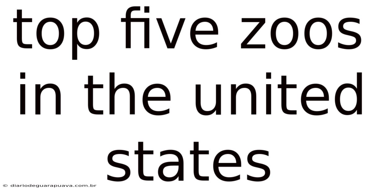 Top Five Zoos In The United States