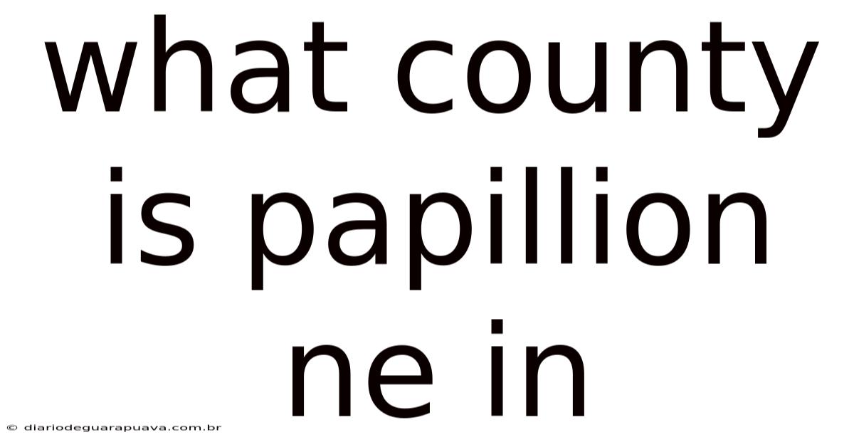 What County Is Papillion Ne In