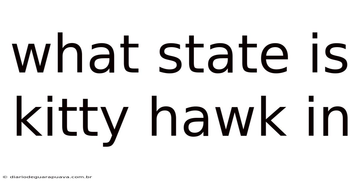 What State Is Kitty Hawk In